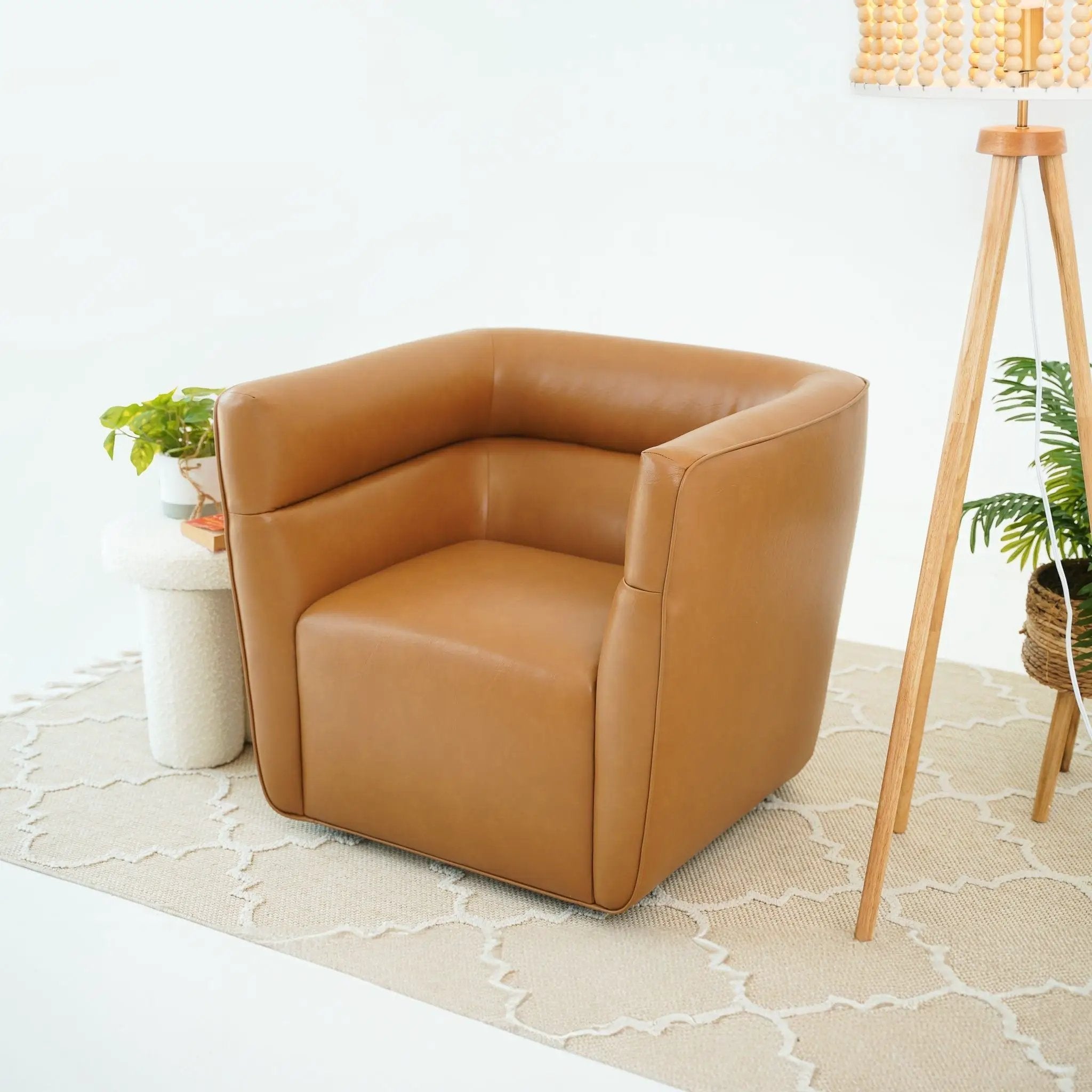 Callan - Swivel Chair - Tan by HouseOfZazla