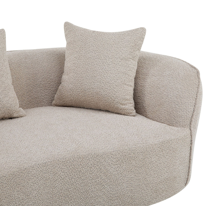 Elegant Curved Sectional Sofa With Full Foam Comfort by HouseOfZazla