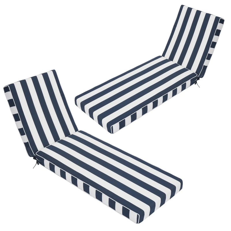Outdoor Chaise Lounge Cushions Set of 2 by HouseOfZazla