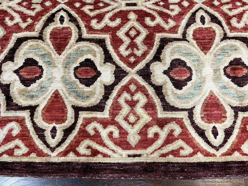 Portuguese Rug 9x12, Vintage Carpet, Handmade Wool Rug by Jewel Rugs