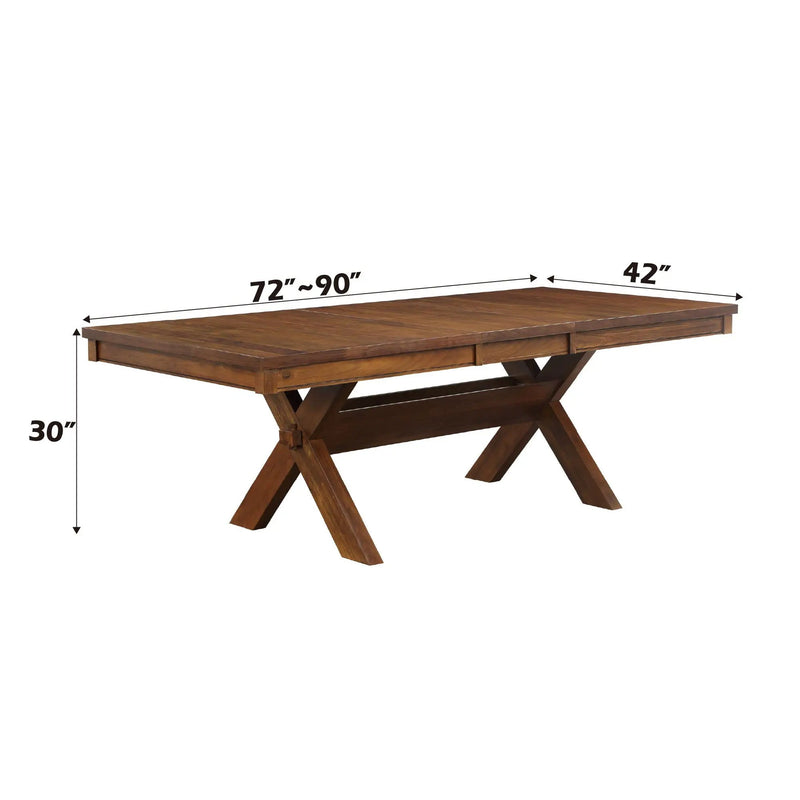 Apollo - Dining Table (With 1 Butterfly Leaf) - Walnut by HouseOfZazla