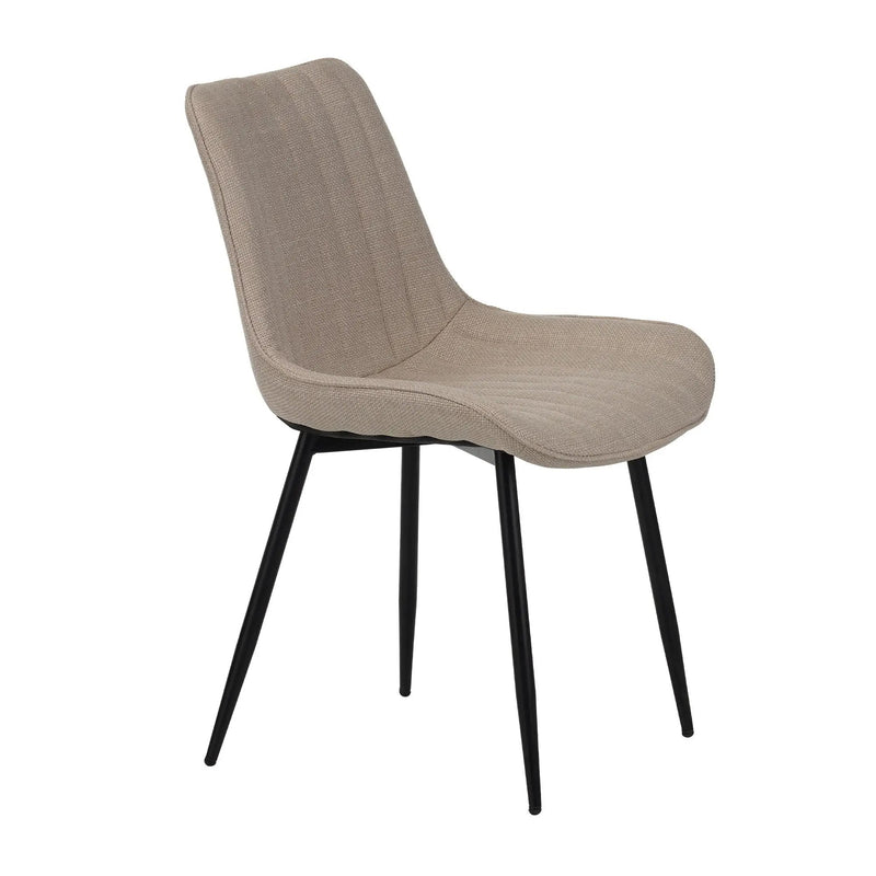 Dining Chair Set With Padded Backrests (Set of 4) - Beige by Unique Piece Furniture