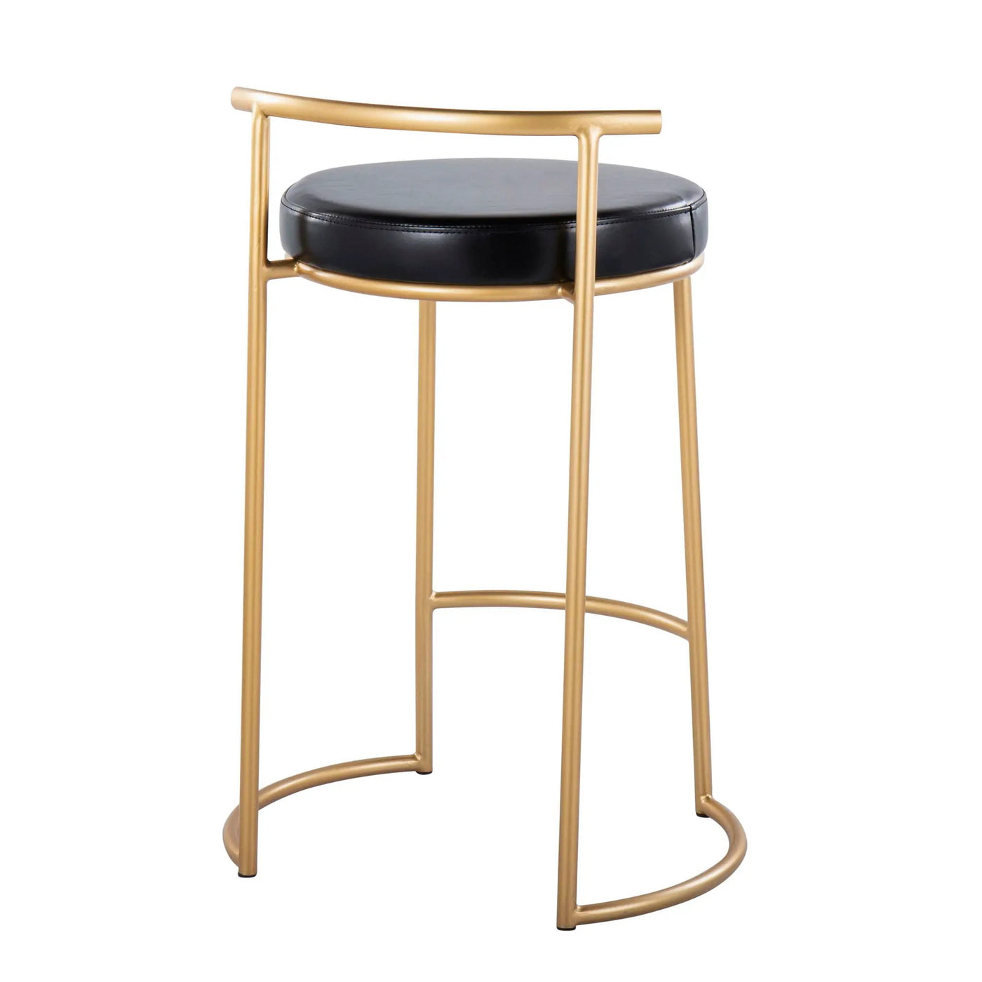 Fuji - Round Contemporary Fixed Height Counter Stool (Set of 2) by HouseOfZazla