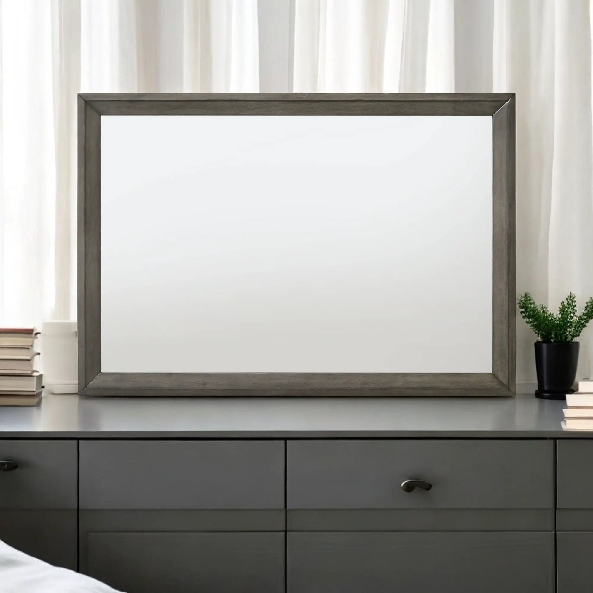 Escher - Mirror - Gray / Oak by HouseOfZazla