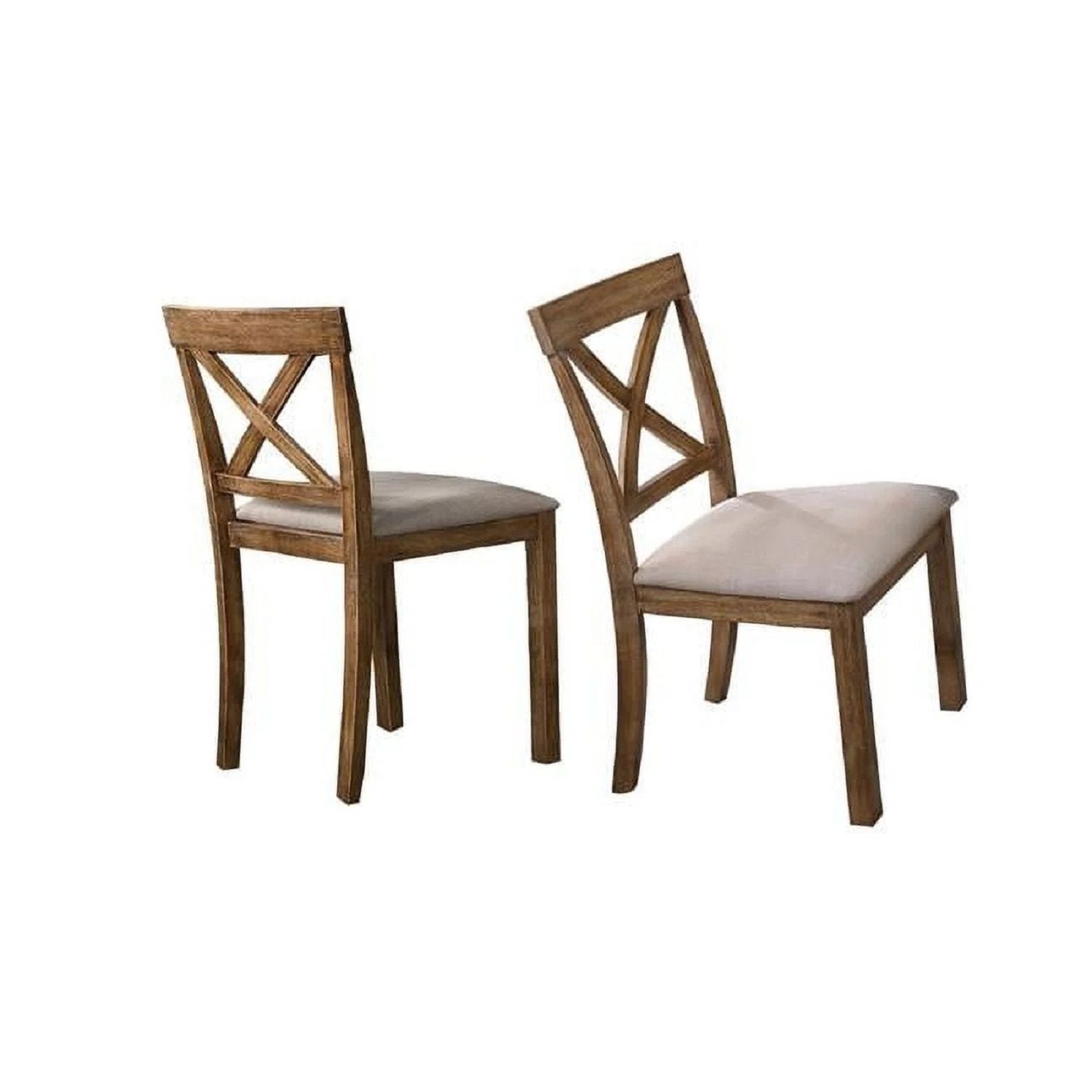 Dining Set With Table, Bench And 4 Chairs - Oak by HouseOfZazla