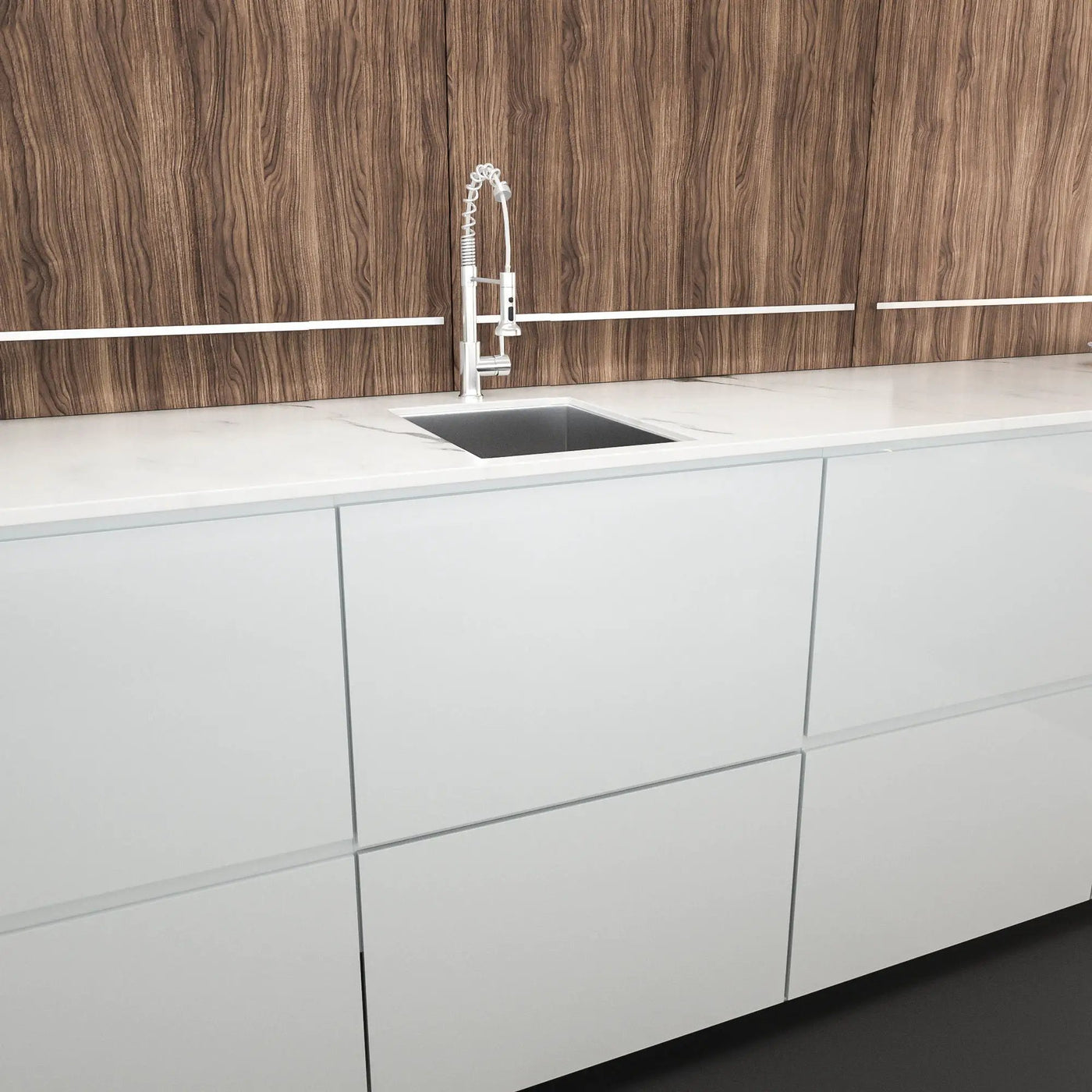 Modern Style Undermount Sink With Stainless Steel, Deep Single Bowl by HouseOfZazla