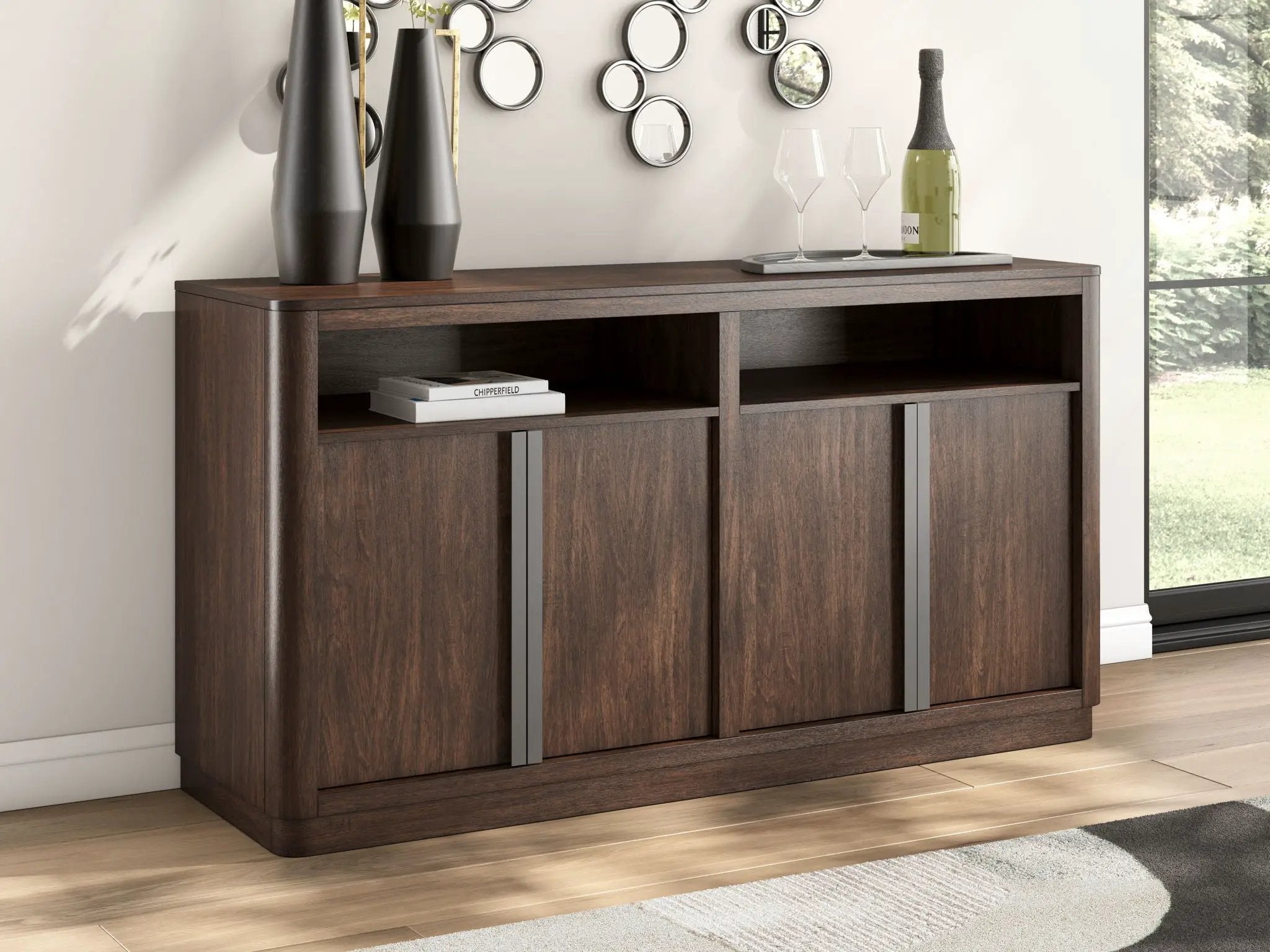 Dilenno - Dining Room Server - Dark Brown by Unique Piece Furniture