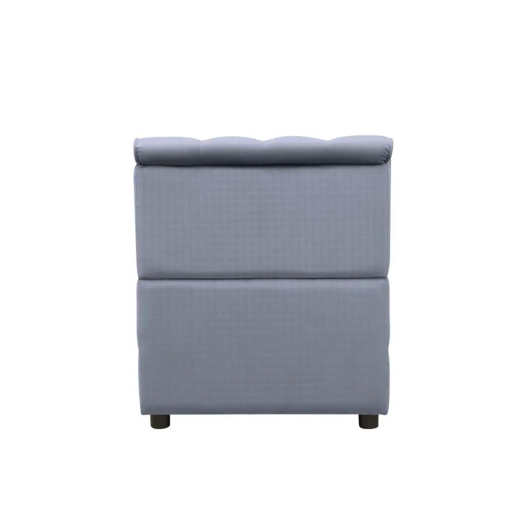 Bois II - Modular Armless Chair - Gray Velvet by Unique Piece Furniture