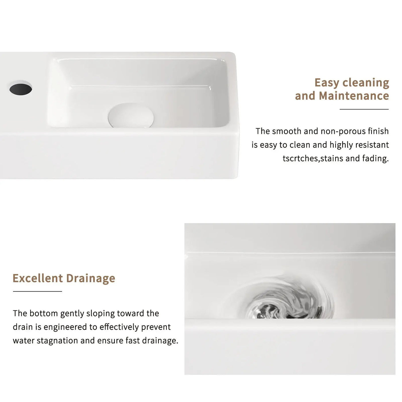 Wall Mounted Bathroom Sink With Faucet And Drain by HouseOfZazla
