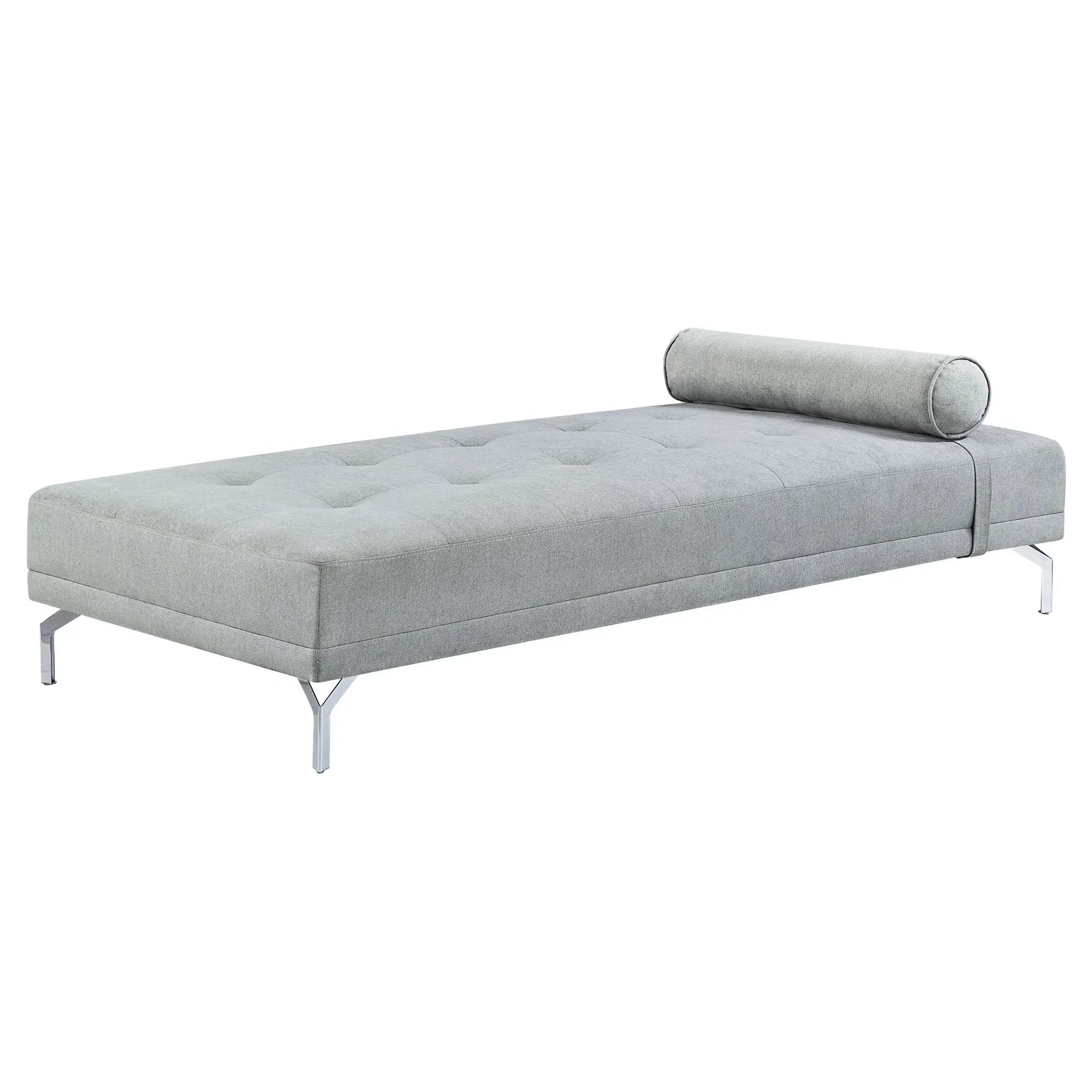 Quenti - Sofa Bed With Pillow - Gray Melange Velvet by Unique Piece Furniture