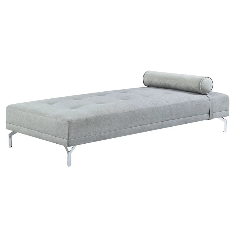 Quenti - Sofa Bed With Pillow - Gray Melange Velvet by Unique Piece Furniture