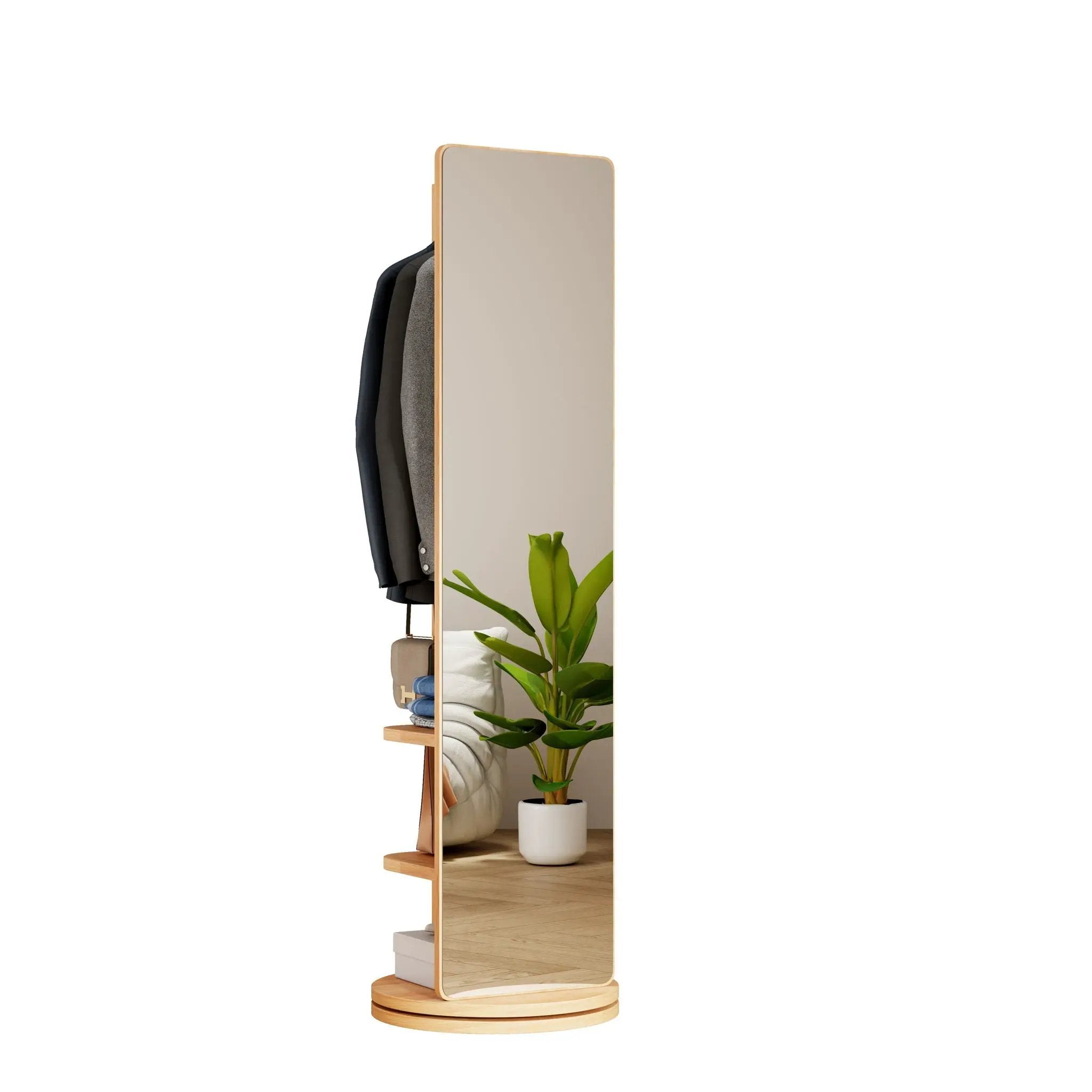 3 In 1 Multifunctional Full Length Clothing Mirror by Unique Piece Furniture