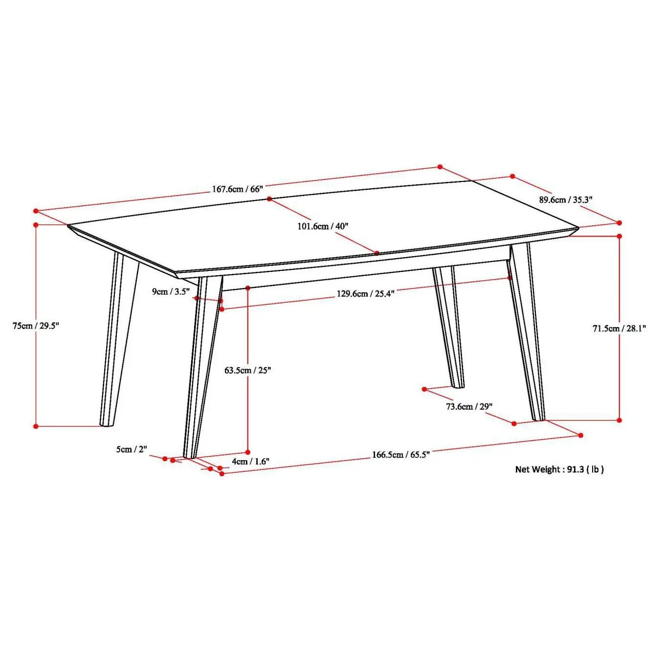 Draper - Rectangular Dining Table by HouseOfZazla