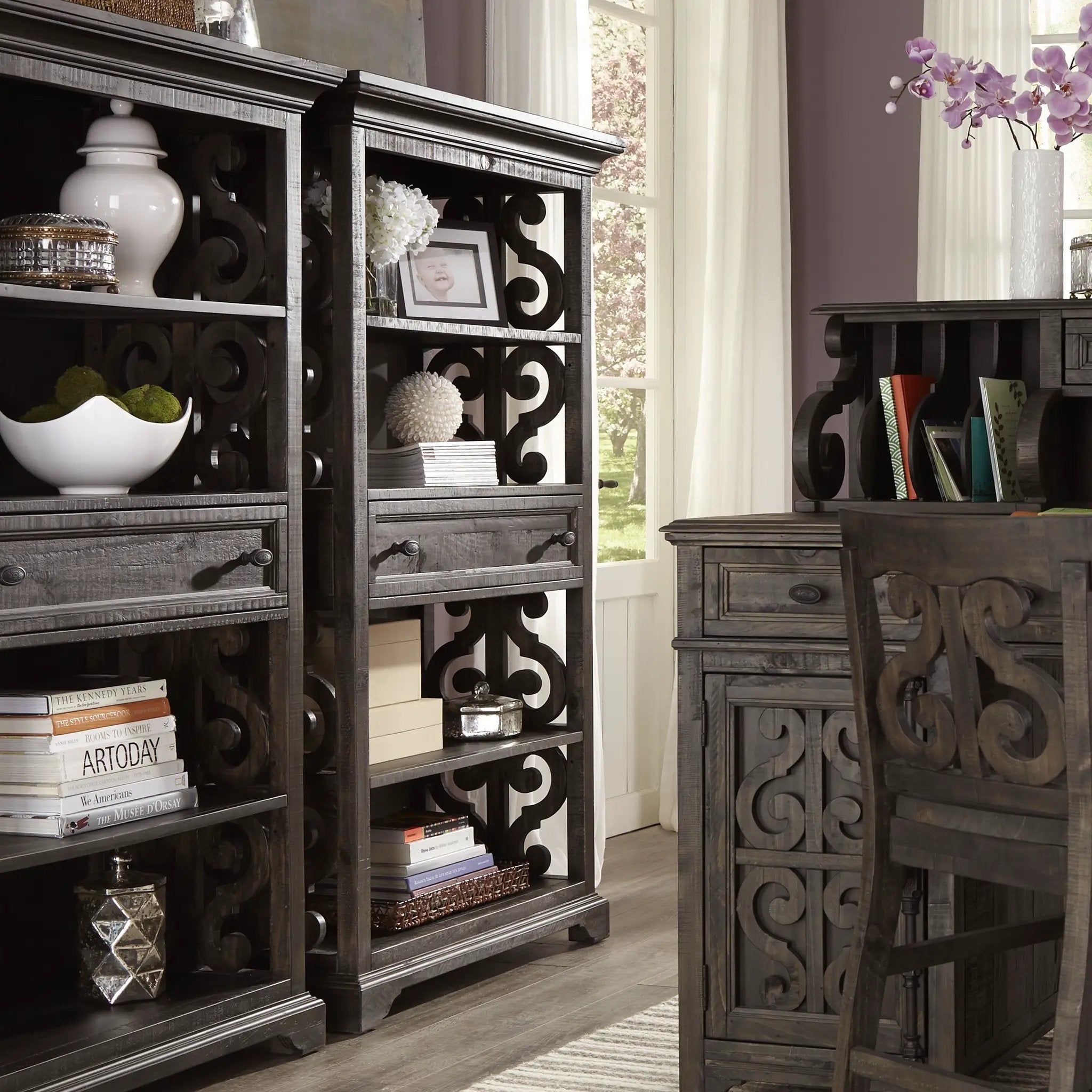 Bellamy - Bookcase - Peppercorn by Unique Piece Furniture