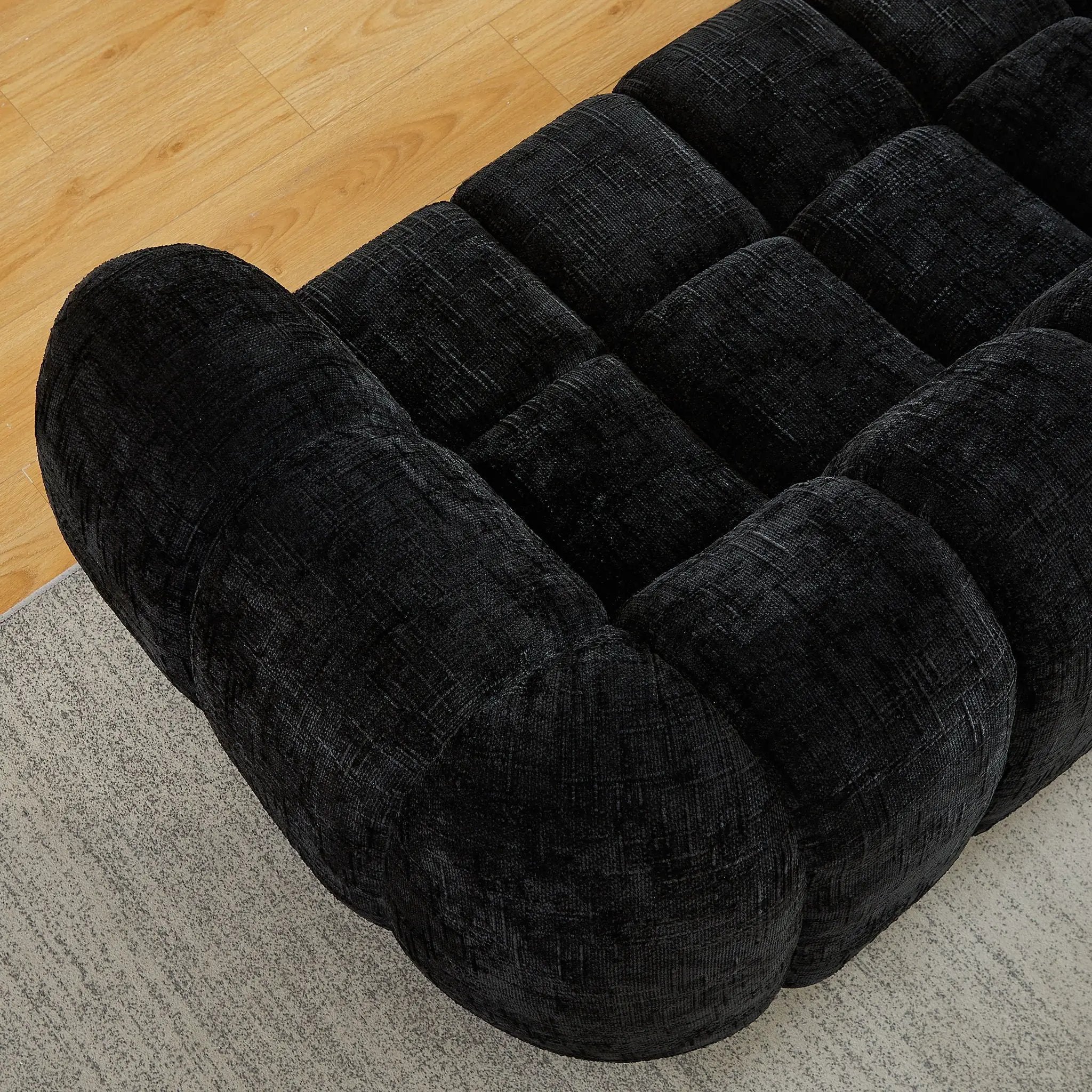 Modern Sofa With Piano Key Backrest by HouseOfZazla