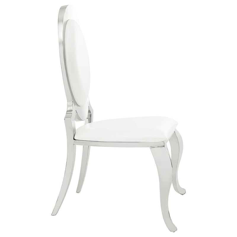 Chester - Upholstered Dining Side Chair (Set of 2) - Creamy White by HouseOfZazla