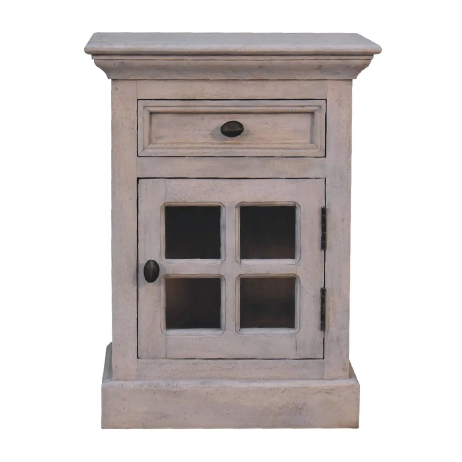 Glazed Bedside Table - Stone White by Unique Piece Furniture