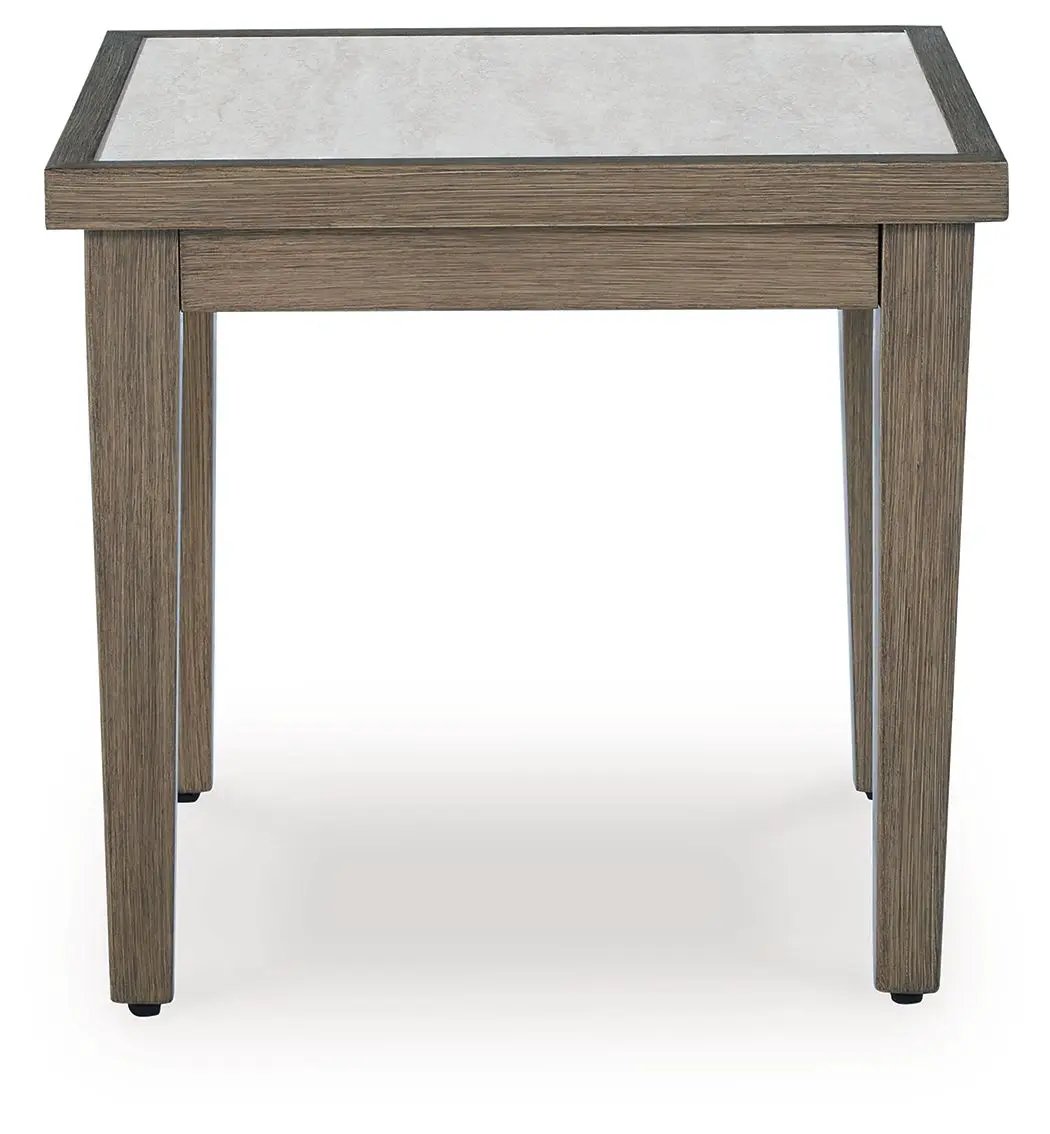Rainier Ranch - Square End Table - Brown / Beige by Unique Piece Furniture