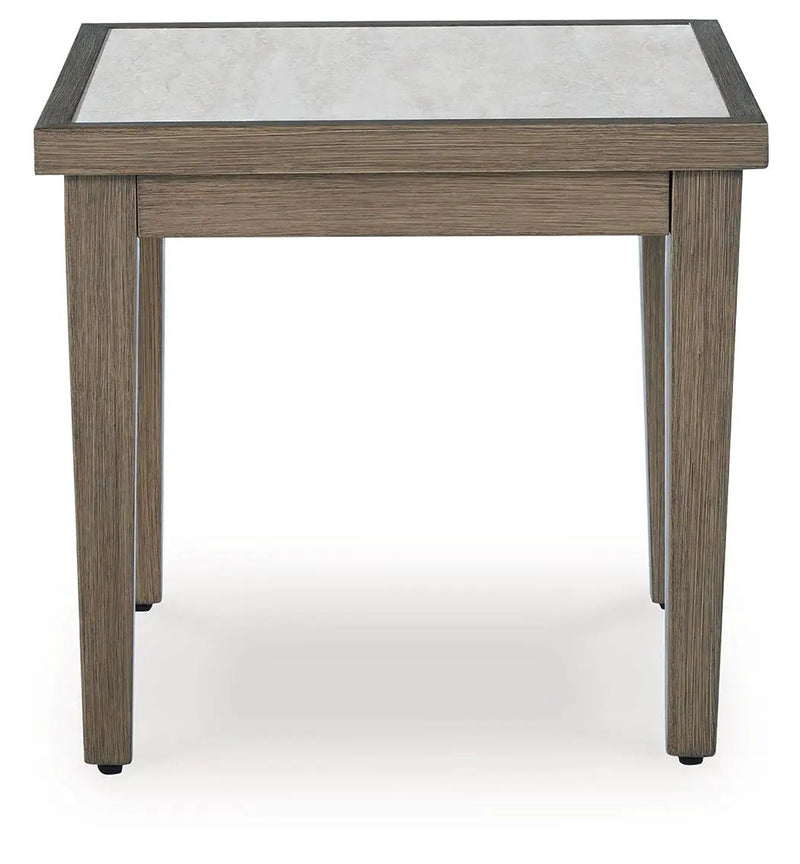 Rainier Ranch - Square End Table - Brown / Beige by Unique Piece Furniture