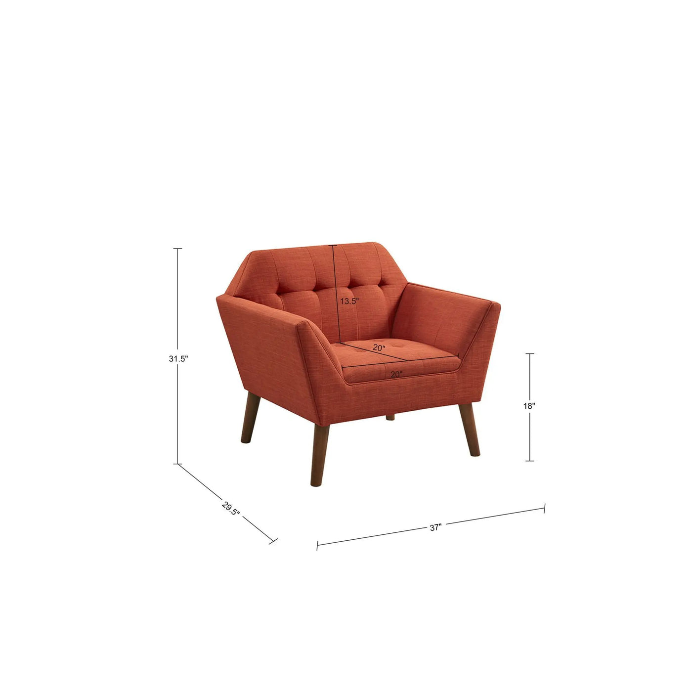 Modern Lounge Chair With Button Tufting by HouseOfZazla