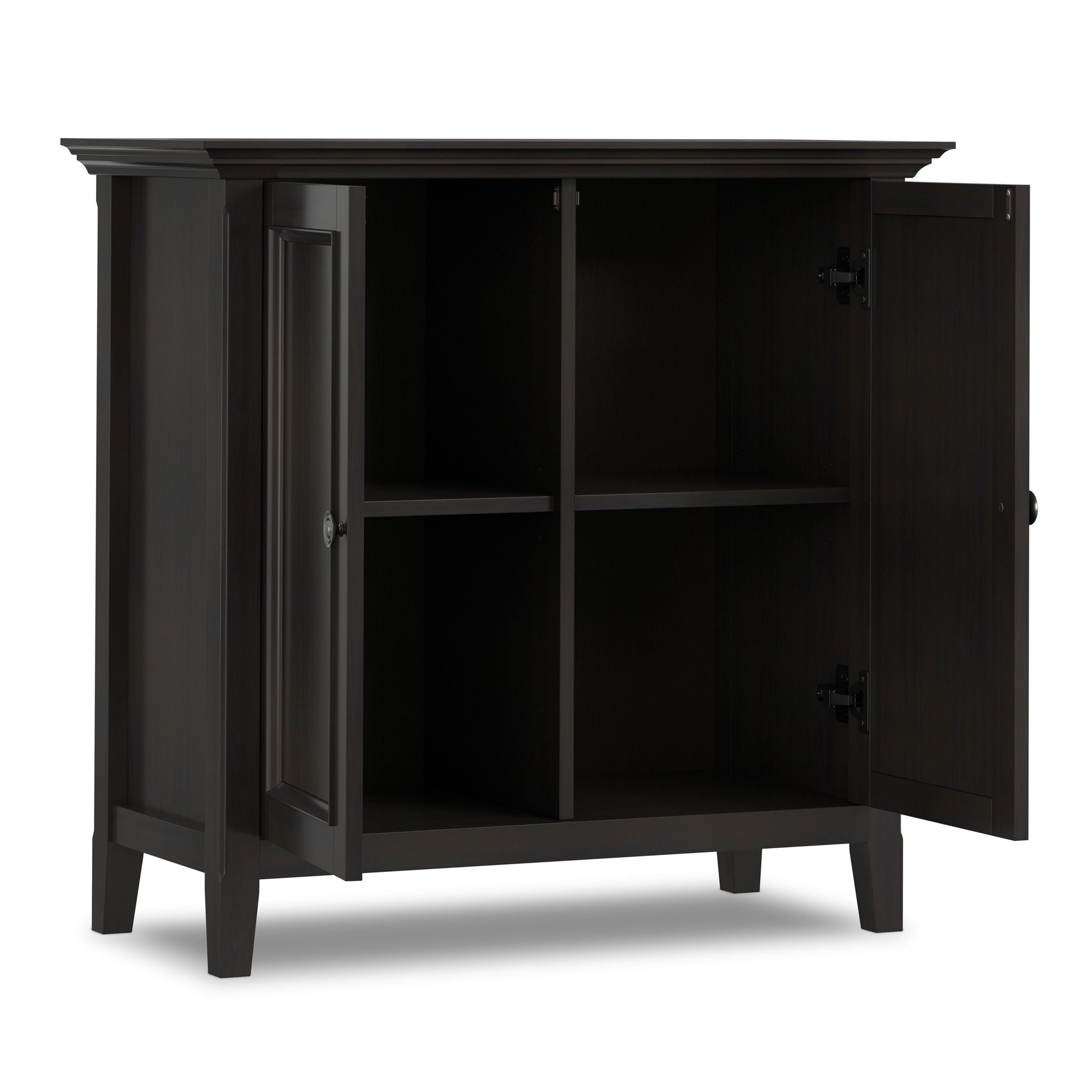 Amherst - 2 Door Storage Cabinet & Adjustable Shelving - Brown by HouseOfZazla