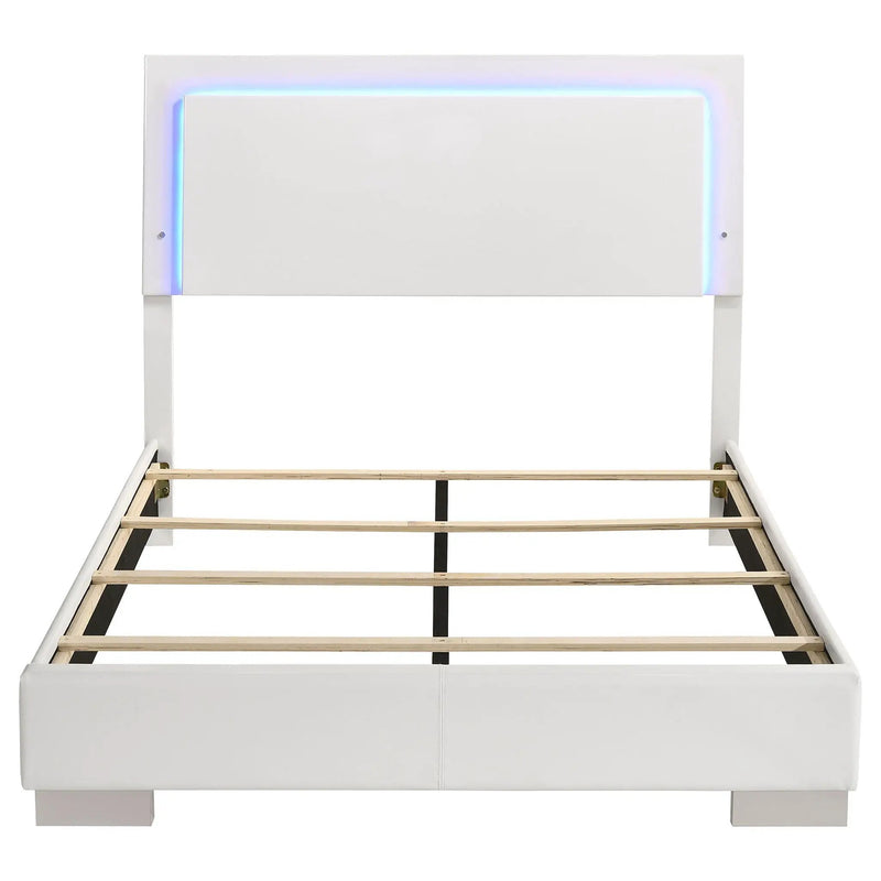 Felicity - LED Panel Bed With Built In Lighting by HouseOfZazla