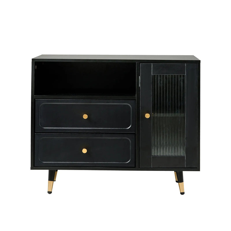 Modern Makeup Vanity Desk With Mirror And Lights Retractable Design Engineered Wood - Black by HouseOfZazla