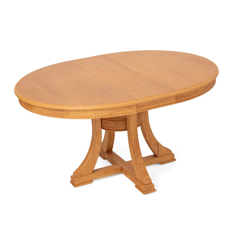 Extendable Round Rubber Wood Dining Table by HouseOfZazla