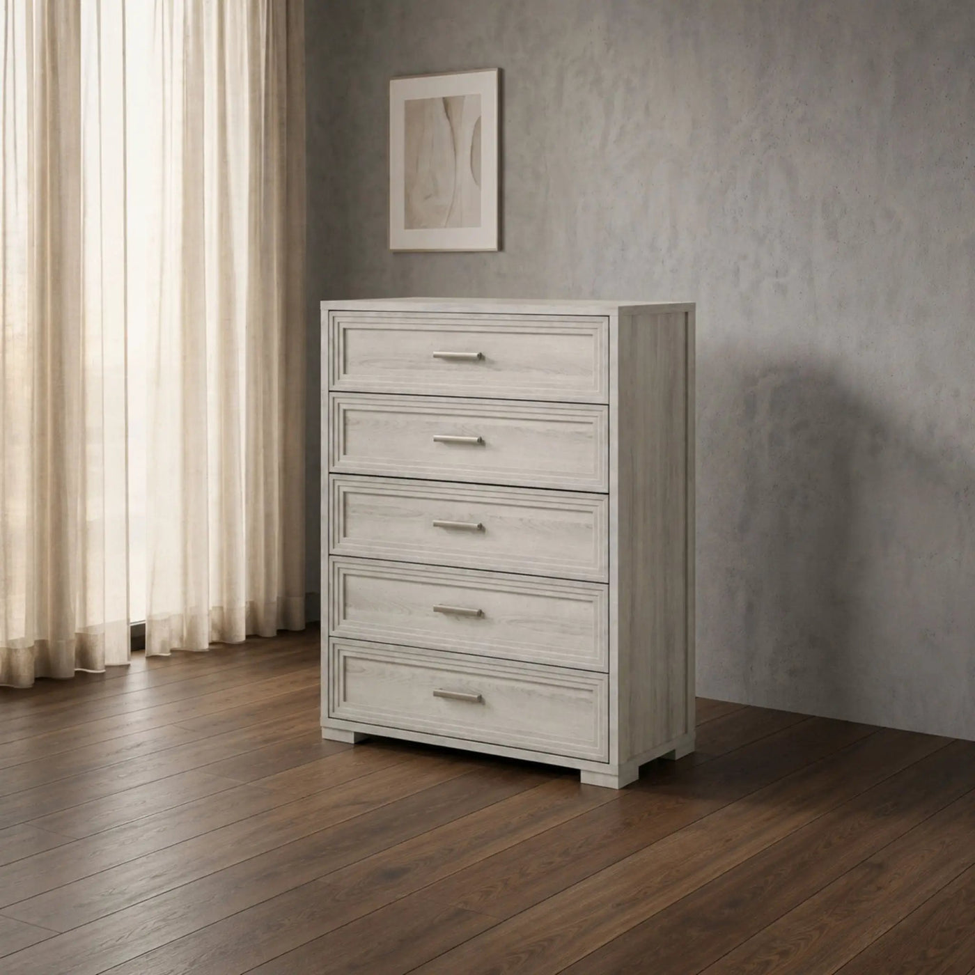 Colorado - Bedroom Set With Upholstered LED Headboard by HouseOfZazla