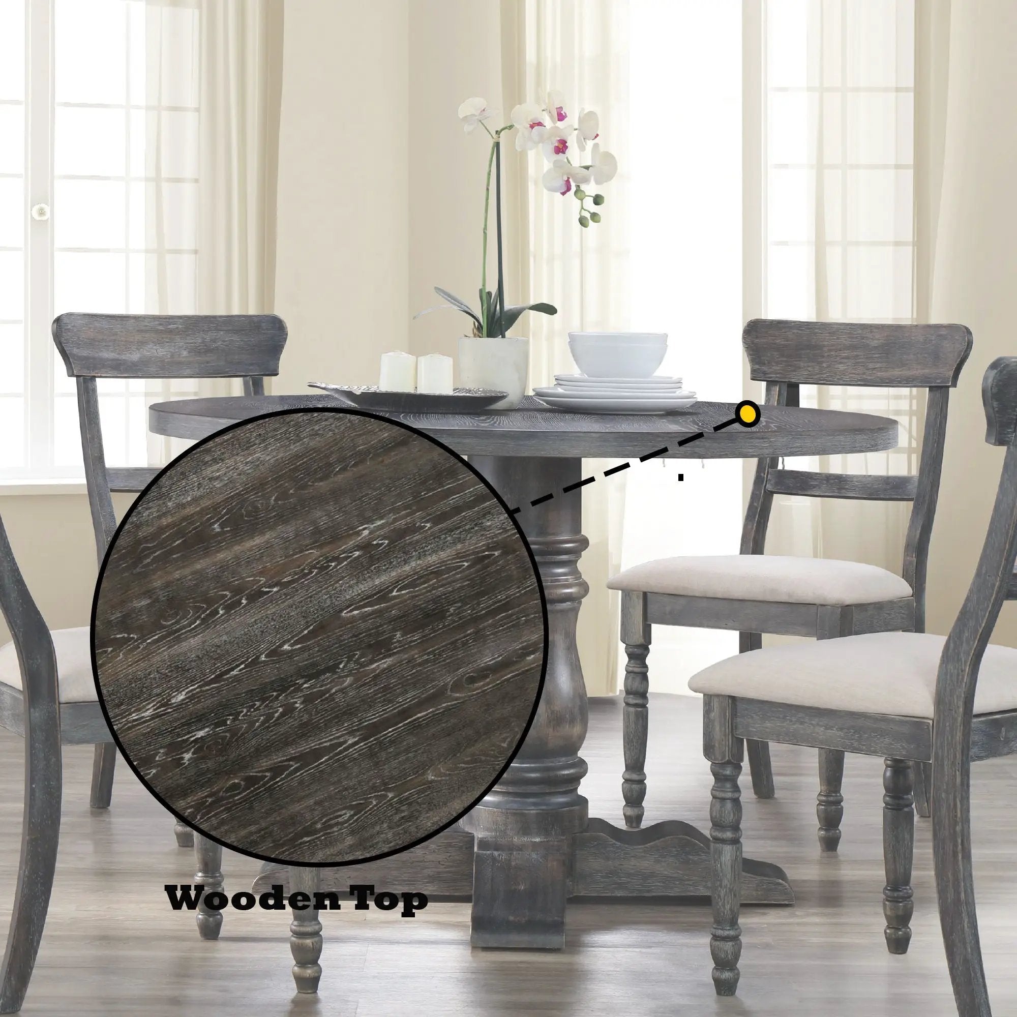 Leventis - Weathered Dining Table - Gray by Unique Piece Furniture