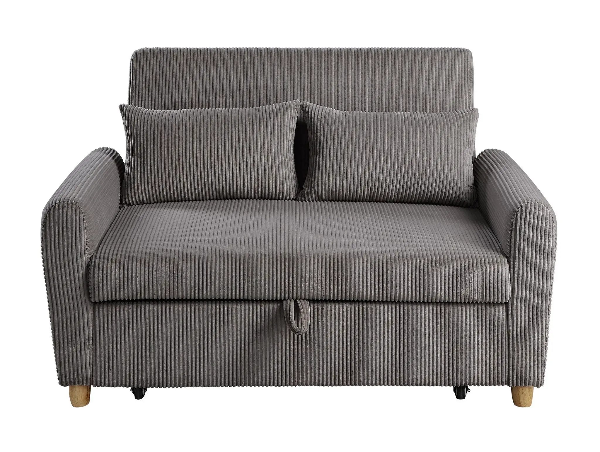 Justine - Convertible Sleeper Loveseat - Brown by Unique Piece Furniture