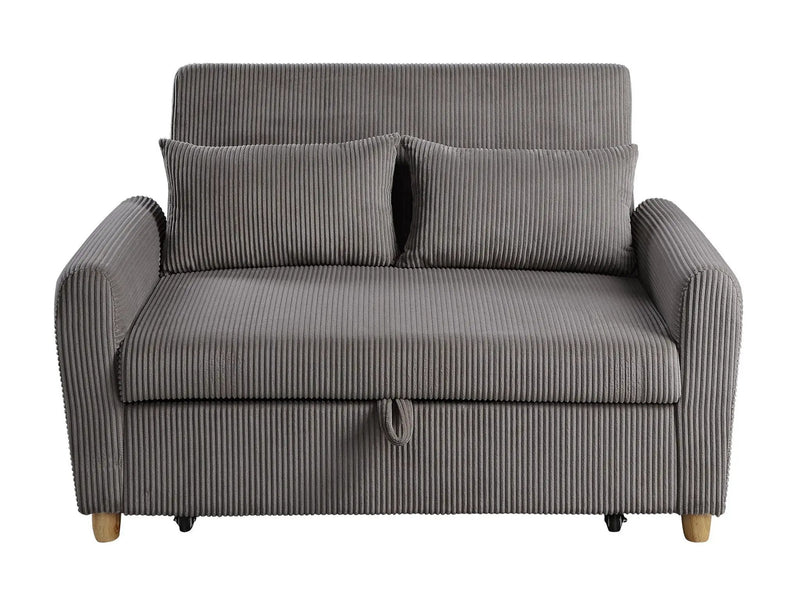 Justine - Convertible Sleeper Loveseat - Brown by Unique Piece Furniture