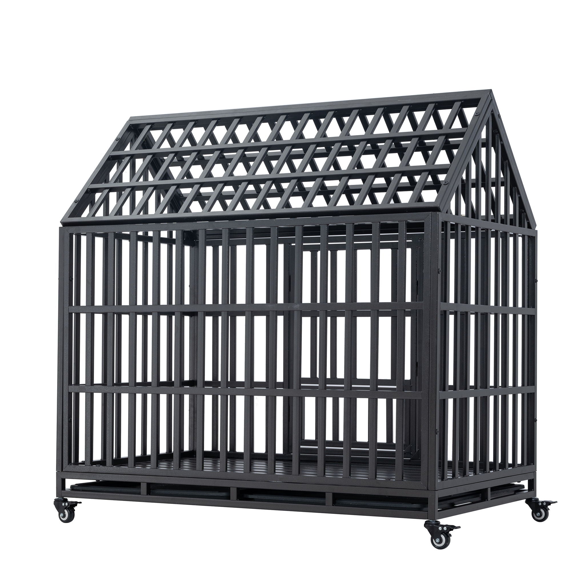 Heavy Duty Dog Crate Lockable Wheels by HouseOfZazla