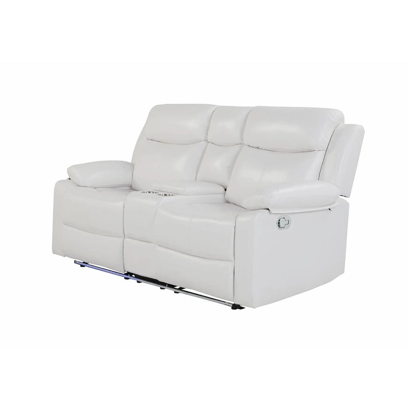 Blanche - Console Reclining Loveseat With LED Lights And Speakers by Unique Piece Furniture