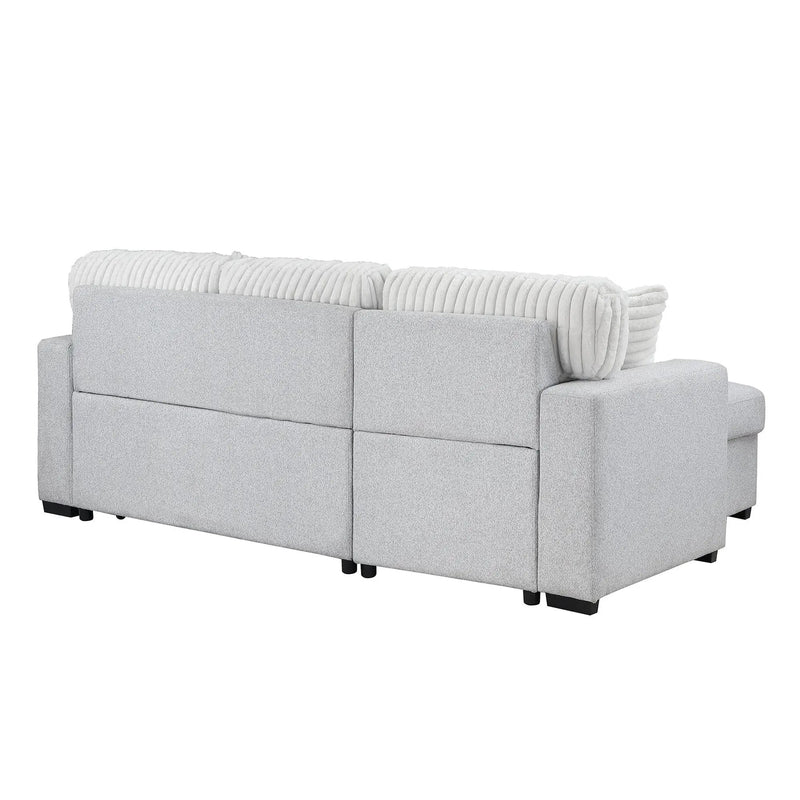 Ford - Reversible Pull Out Sofa Bed - Light Gray by HouseOfZazla