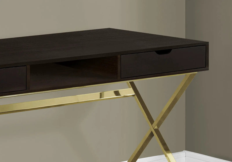 Computer Desk For Home Office, Laptop, Storage Drawers, Contemporary & Modern - Espresso by Unique Piece Furniture