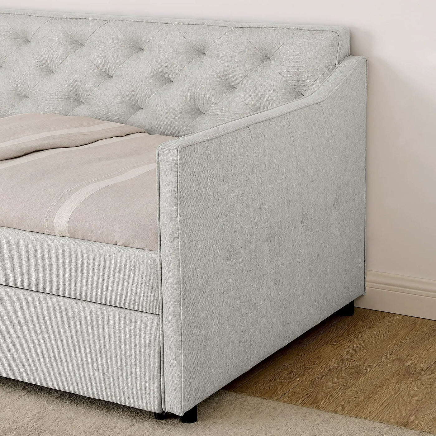 Daybed With Pop Up Trundle And USB Charging Armrest by Unique Piece Furniture