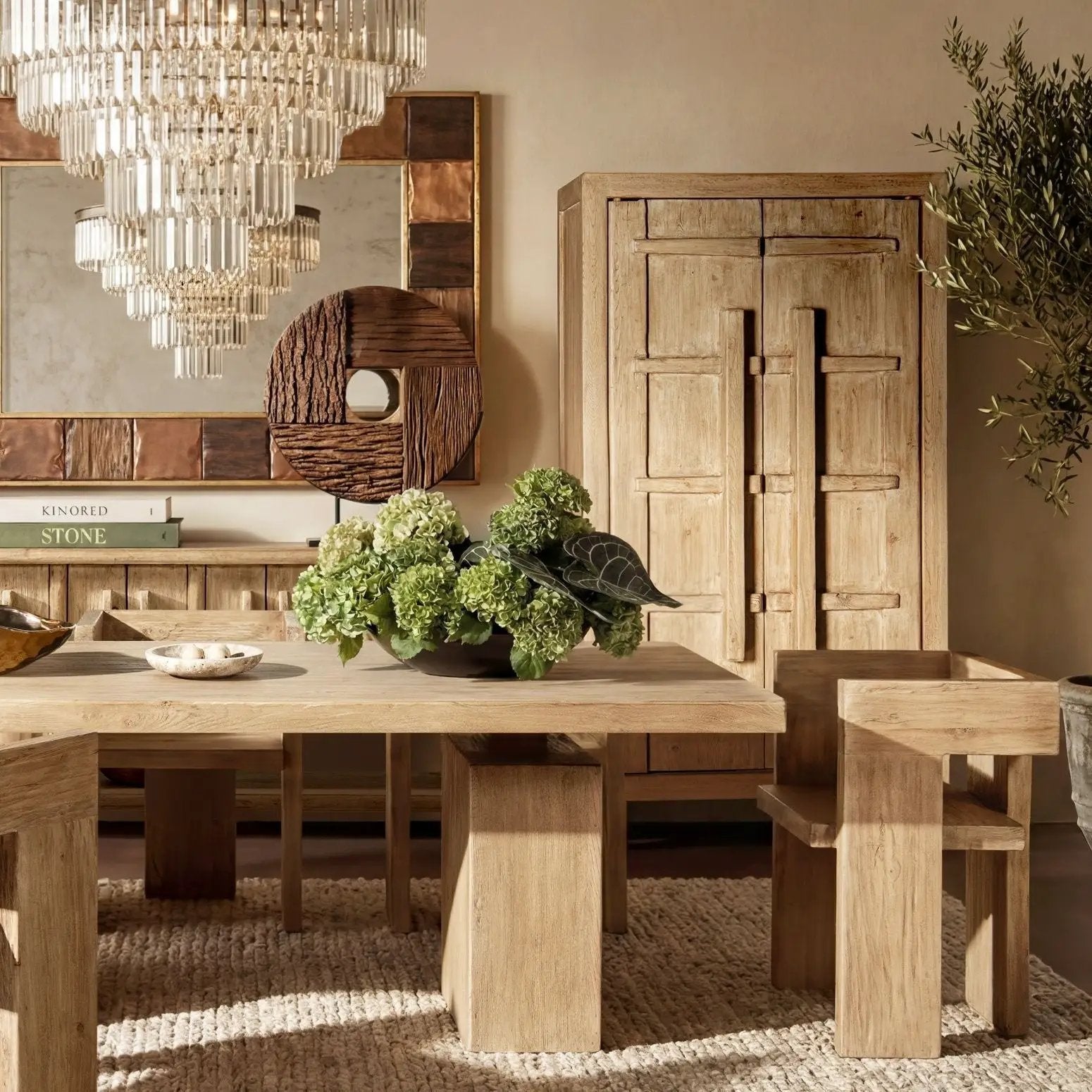 Rowan - Storage Cabinet With Double Doors - Natural by HouseOfZazla