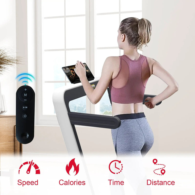 2 in 1 Under Desk Treadmill 2.5HP Folding Electric Machine by HouseOfZazla