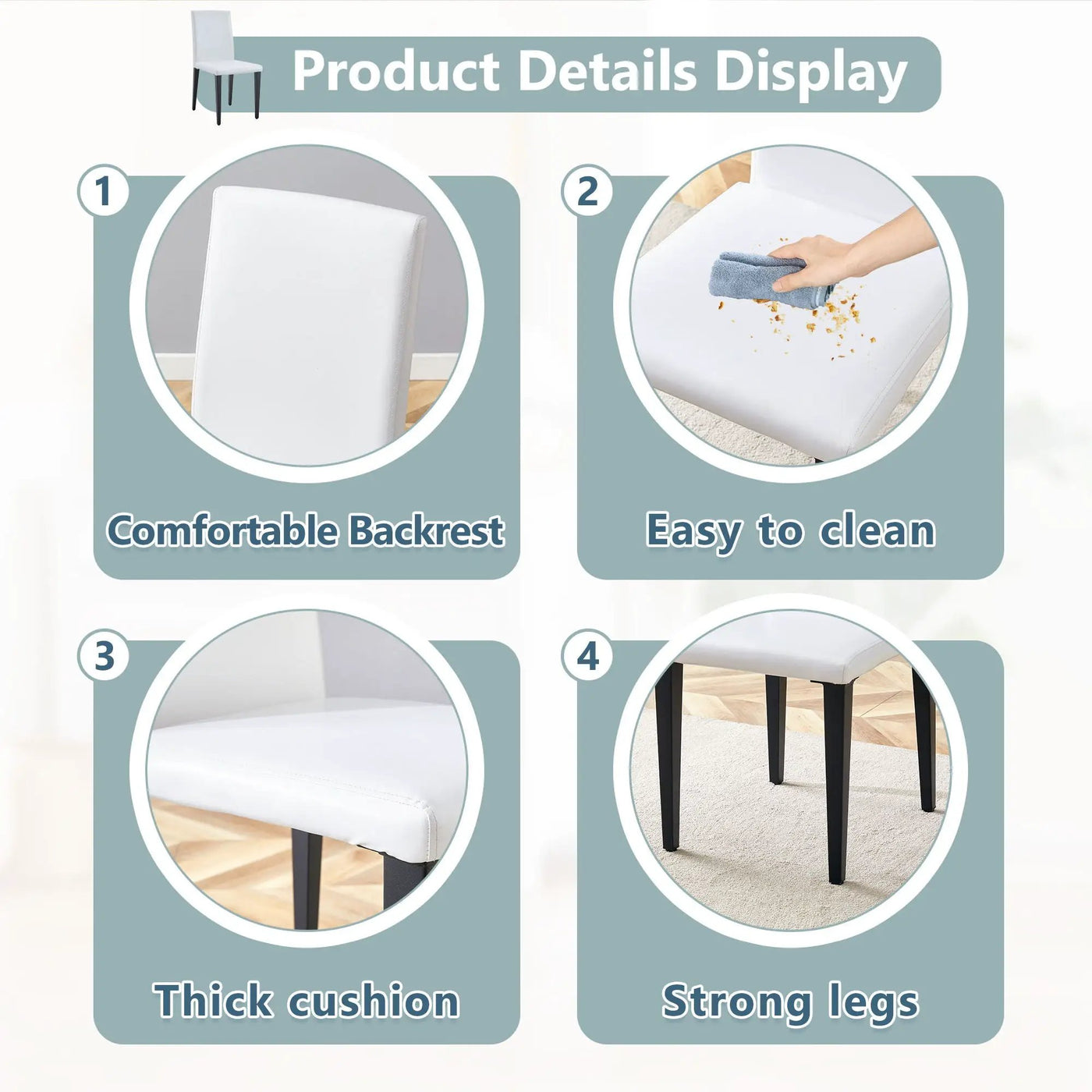 Versatile Dining Chairs With Comfortable Design And Metal Legs by HouseOfZazla