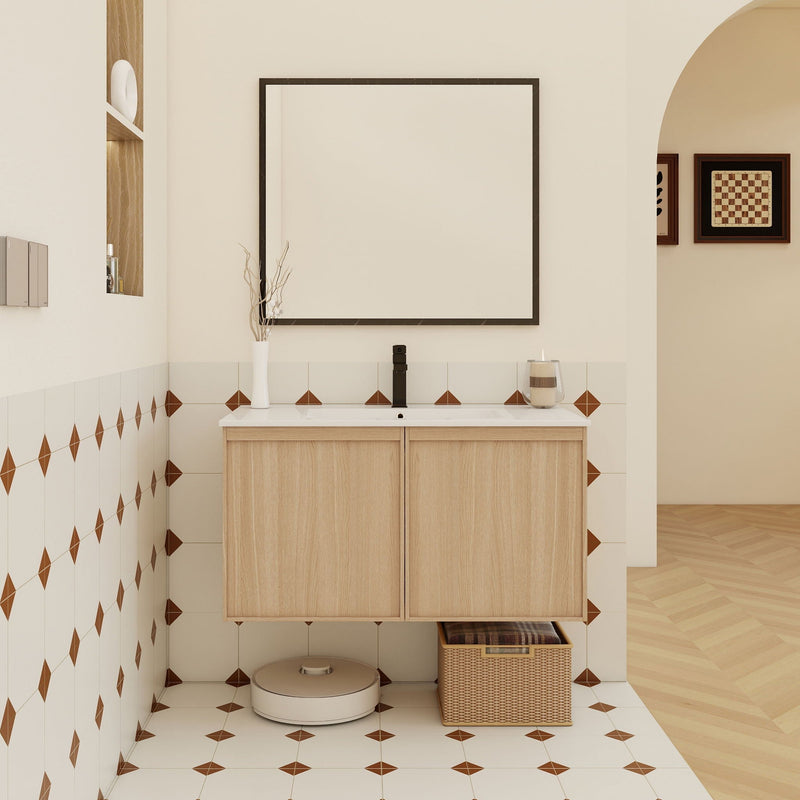 Floating Bathroom Vanity With Sink Combo by HouseOfZazla