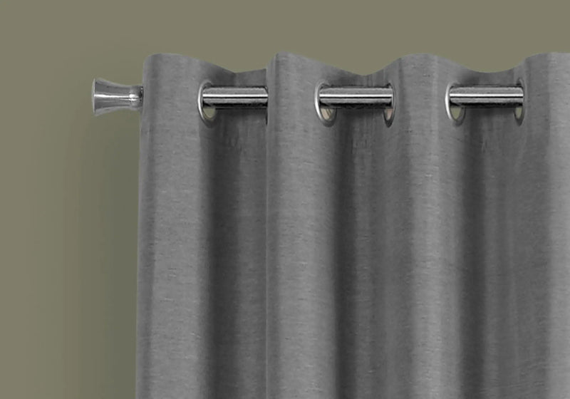 2 Pieces Set, Curtain Panel, Room Darkening, Grommet, Contemporary & Modern by Unique Piece Furniture