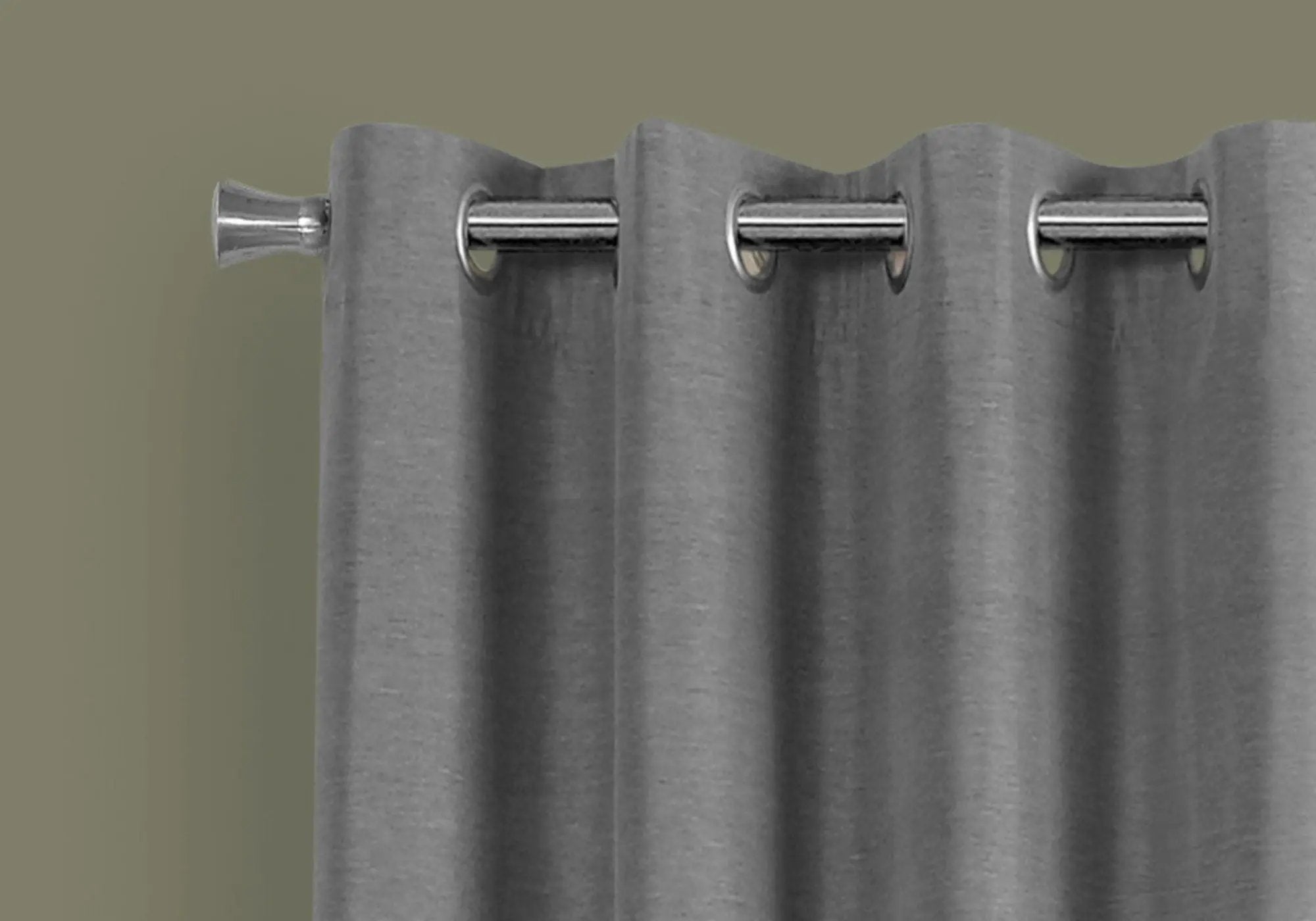 2 Pieces Set, Curtain Panel, Room Darkening, Grommet, Contemporary & Modern by Unique Piece Furniture