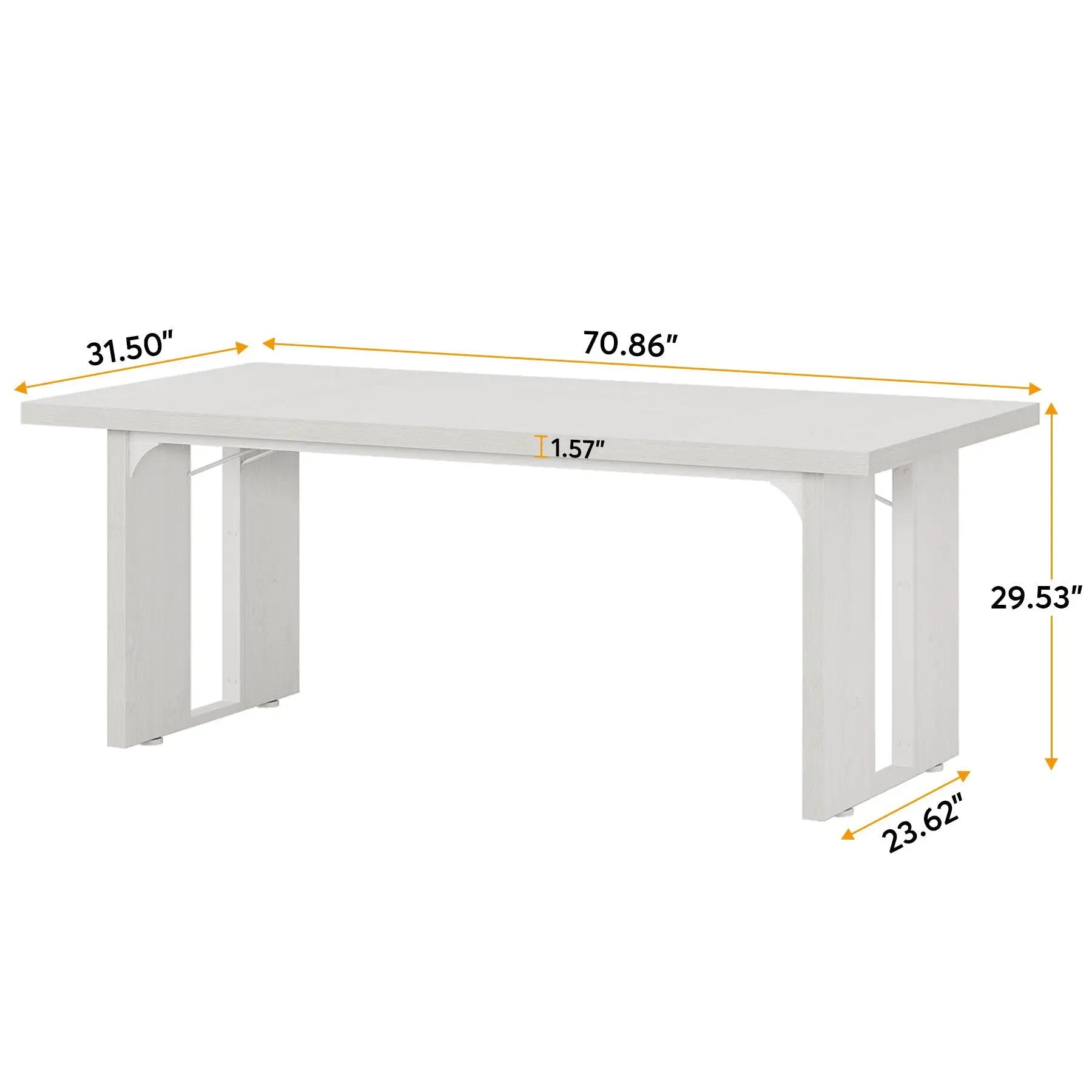 Large Rectangular Kitchen Table by HouseOfZazla