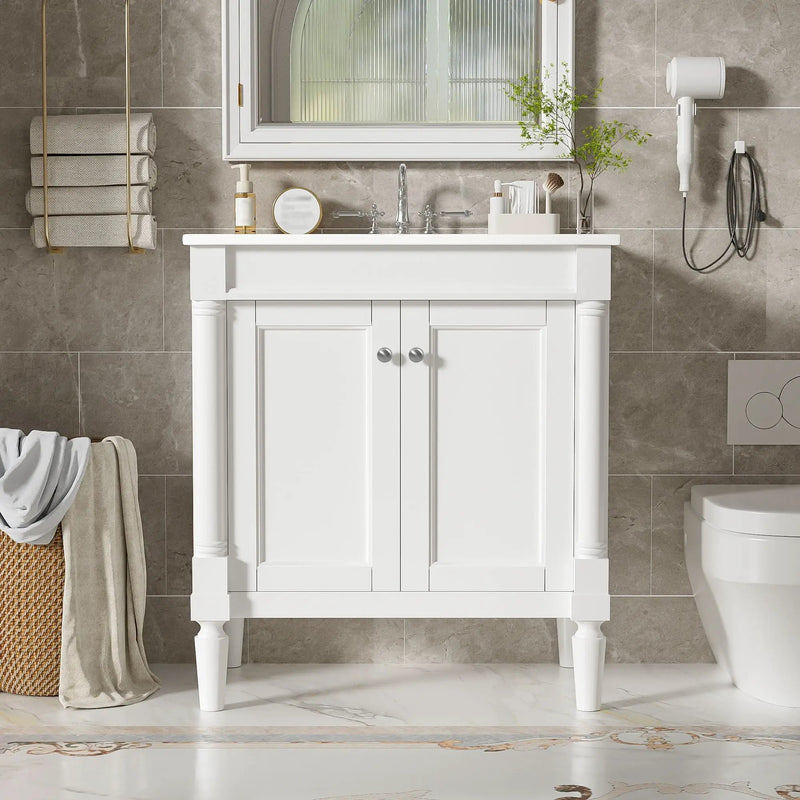 Bathroom Vanity Cabinet With Sink, Soft Close Doors, Storage Cabinet by Unique Piece Furniture