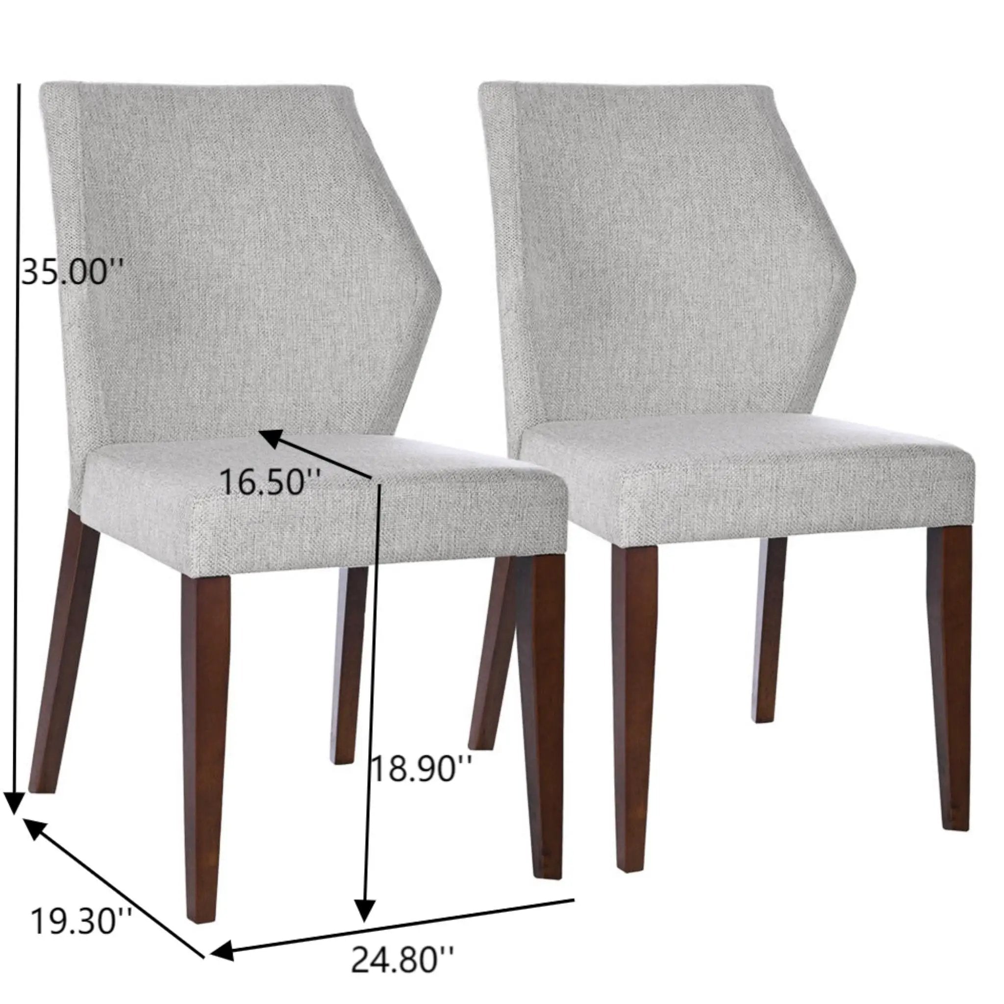 Luca - Dining Chair (Set of 2) - Light Gray by Unique Piece Furniture