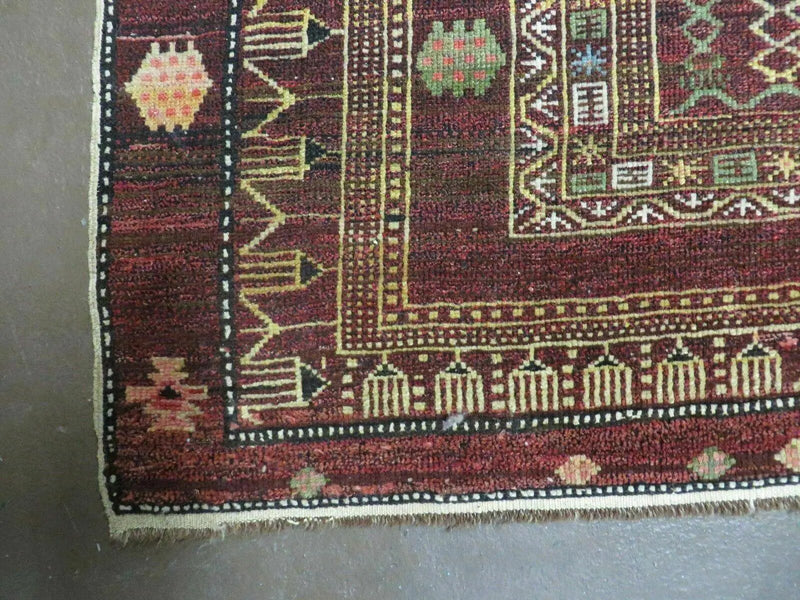 4' X 6' Antique Handmade Caucasian Shirvan Russian Armenian Wool Rug Colorful by Jewel Rugs