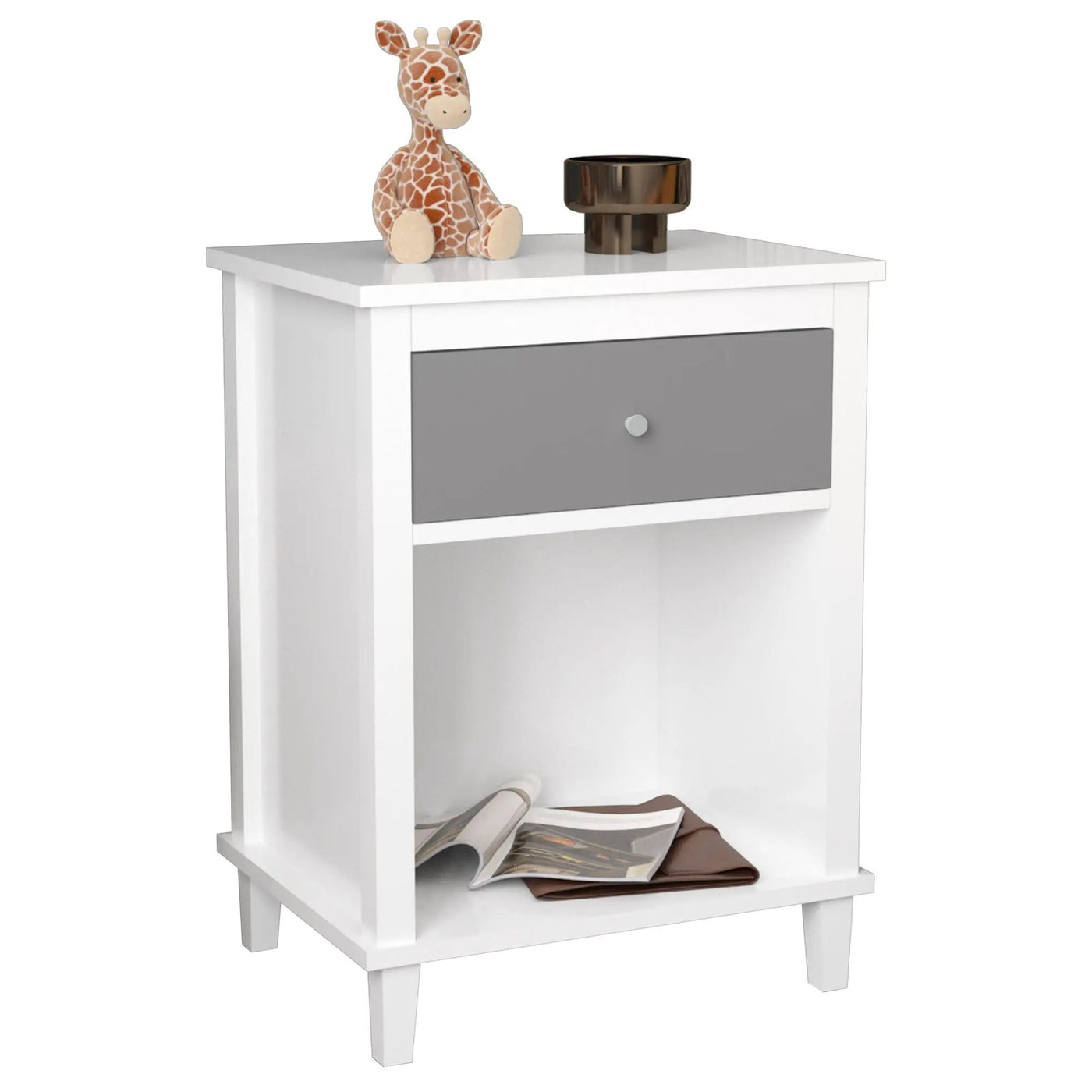 Nightstand With 1 Drawer 1 Shelf by HouseOfZazla