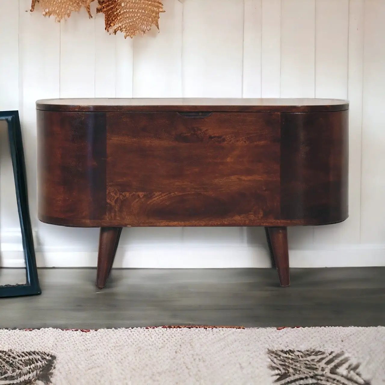 Rounded Lid Up Blanket Box by Unique Piece Furniture