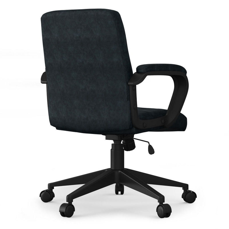 Brewer - Swivel Office Chair - Distressed Blue by HouseOfZazla